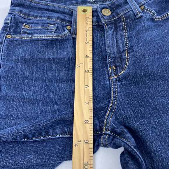 Levi Strauss Signature Modern Capri Jeans Womens Size 6 Dark Wash Denim Stretch - Picture 9 of 12